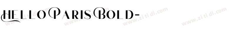 Hello Paris Bold字体转换 Hello Paris Bold字体转换